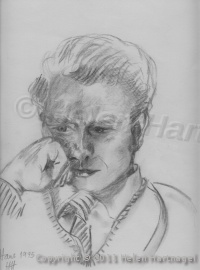 Hans, 1975, listening to news (scanned in) 