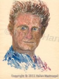 Hans,1961 in Lyon, watercolour (scanned in) 